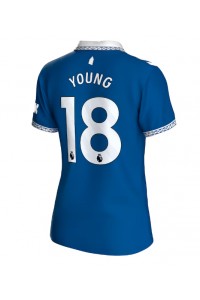 Fotbalové Dres Everton Ashley Young #18 Dámské Domácí Oblečení 2023-24 Krátký Rukáv